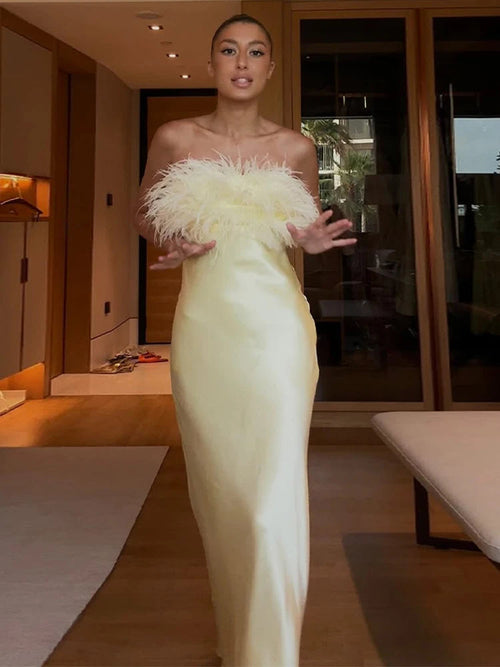 Robe Cocktail en Satin