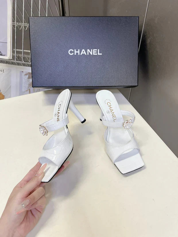 Channel 2026 Mule 70mm Embossing And Suede Calfskin 895349