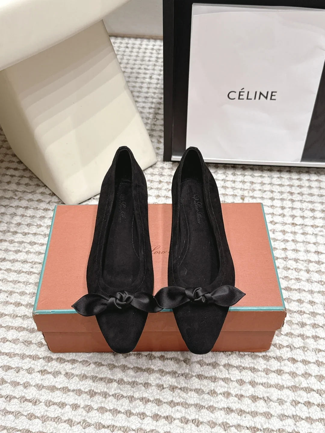 Loro Piana 2026 Bow Ballet Flat Suede 930997
