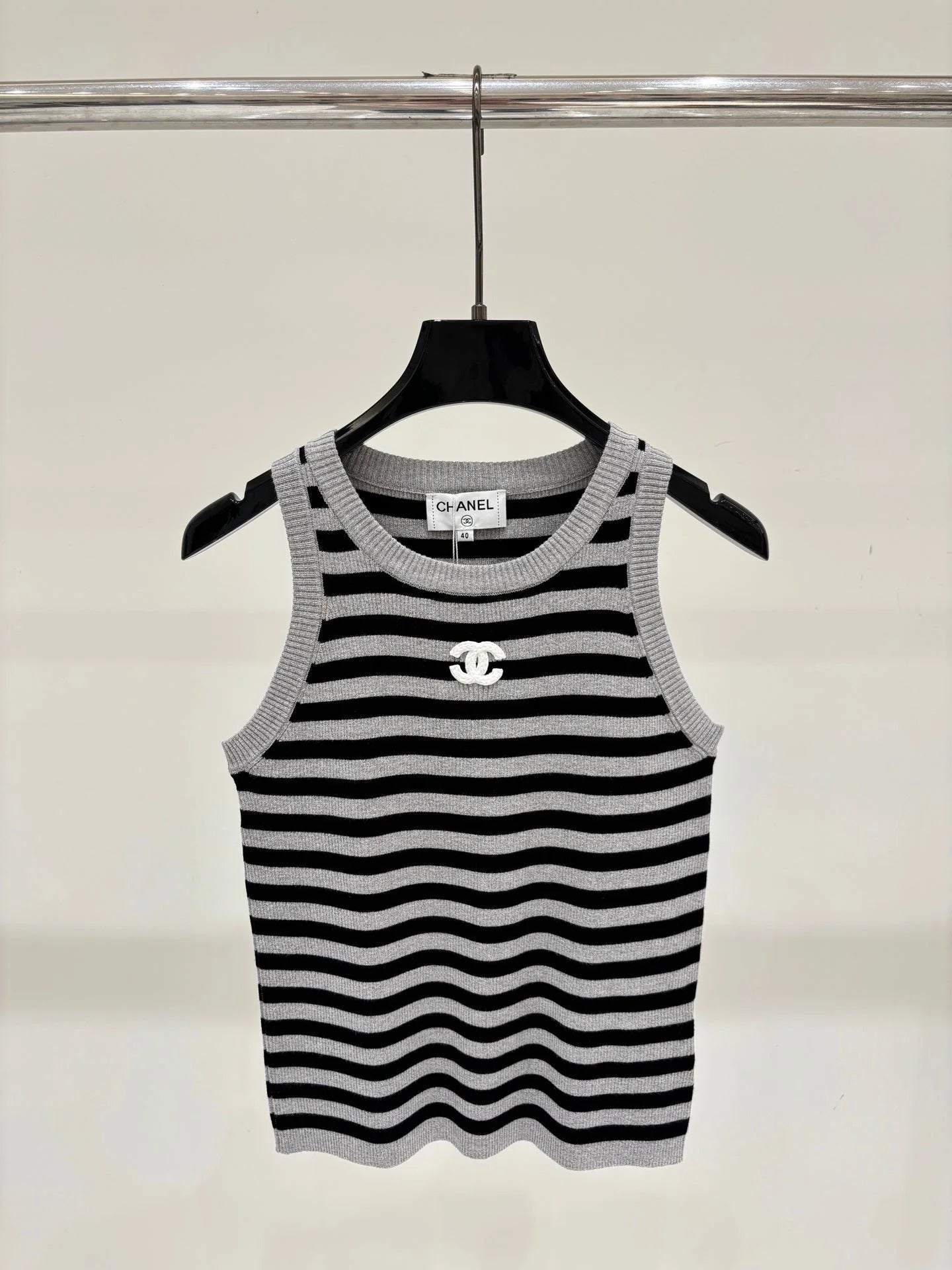Chanel 2026 Striped Vest Wool 413791