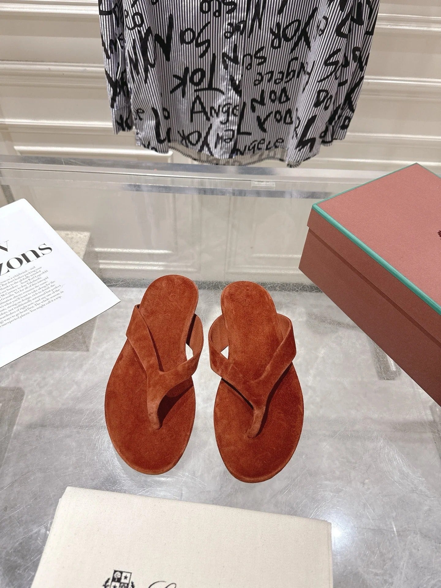 Loro Piana 2026 Thong Sandal Suede 918905