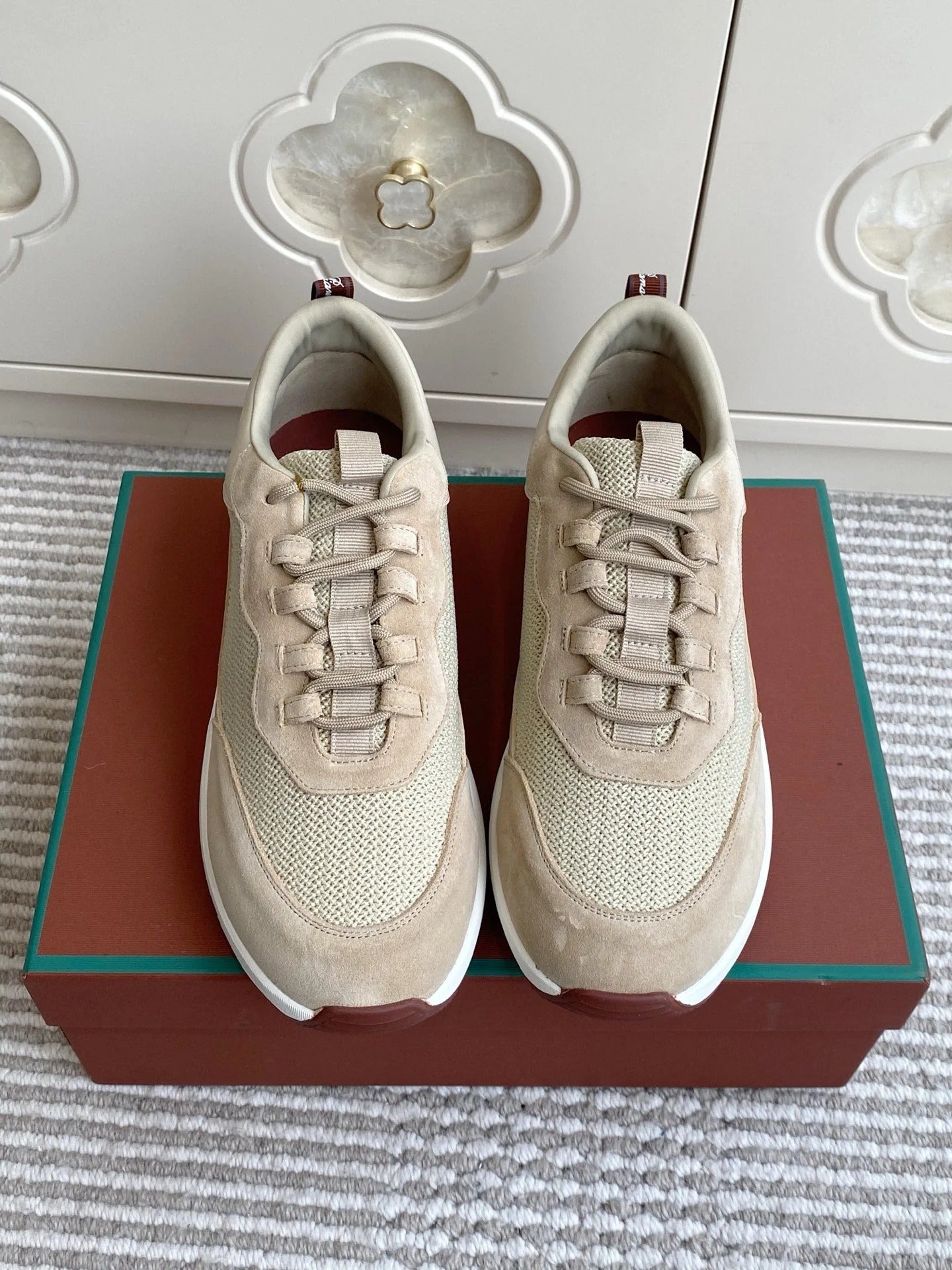 Loro Piana 2026 Week End Walk Sneaker Mesh Suede 934351