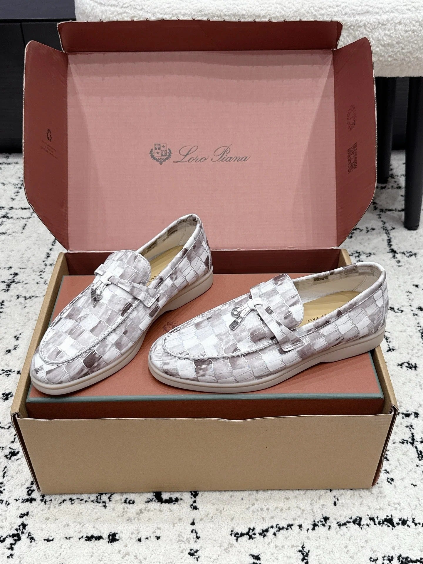 Loro Piana 2026 Crocodile Embossed Loafer Cowhide 923388