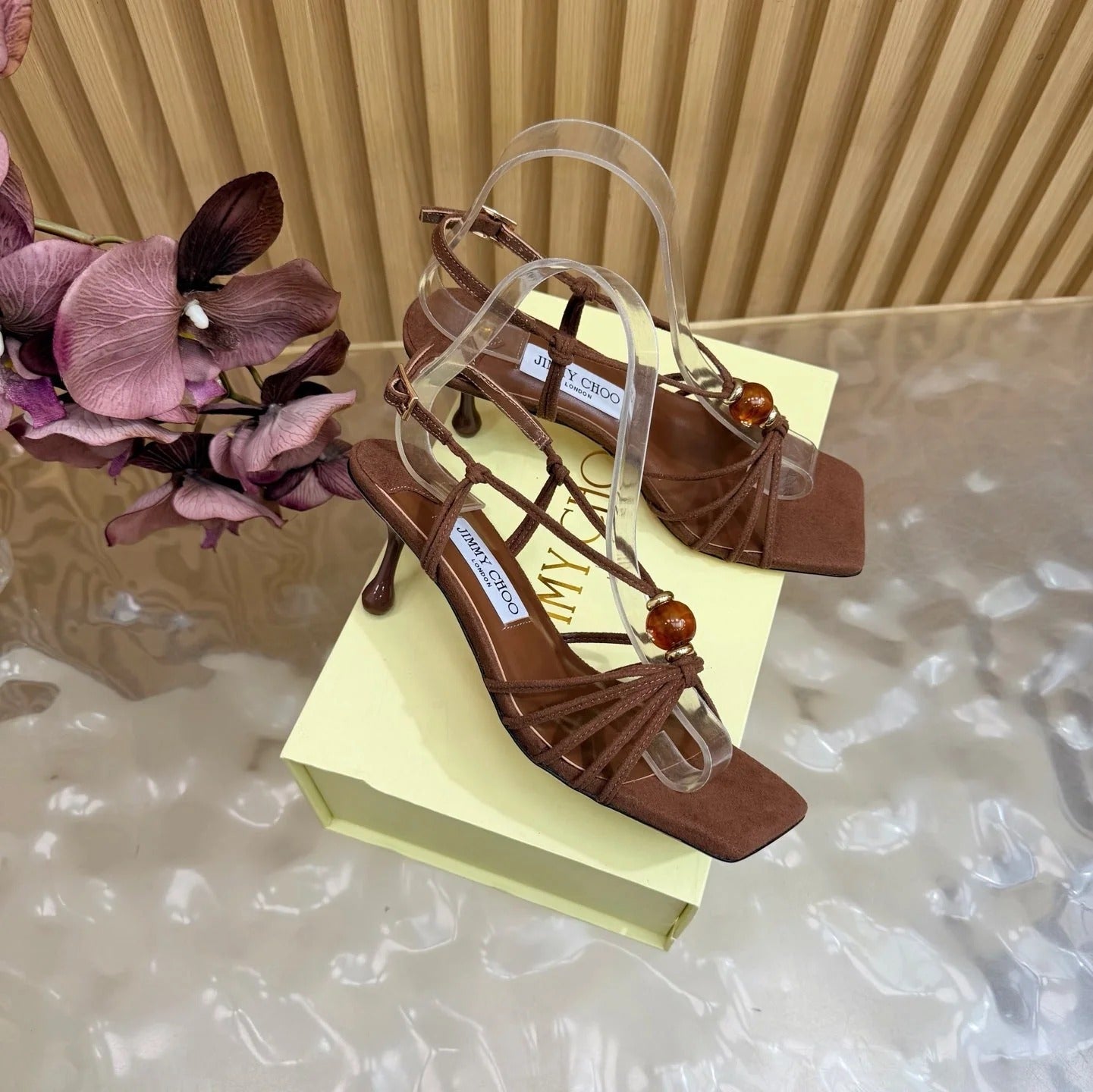 Jimmy Choo 2026 Lova Sandals Suede With Beads 949796
