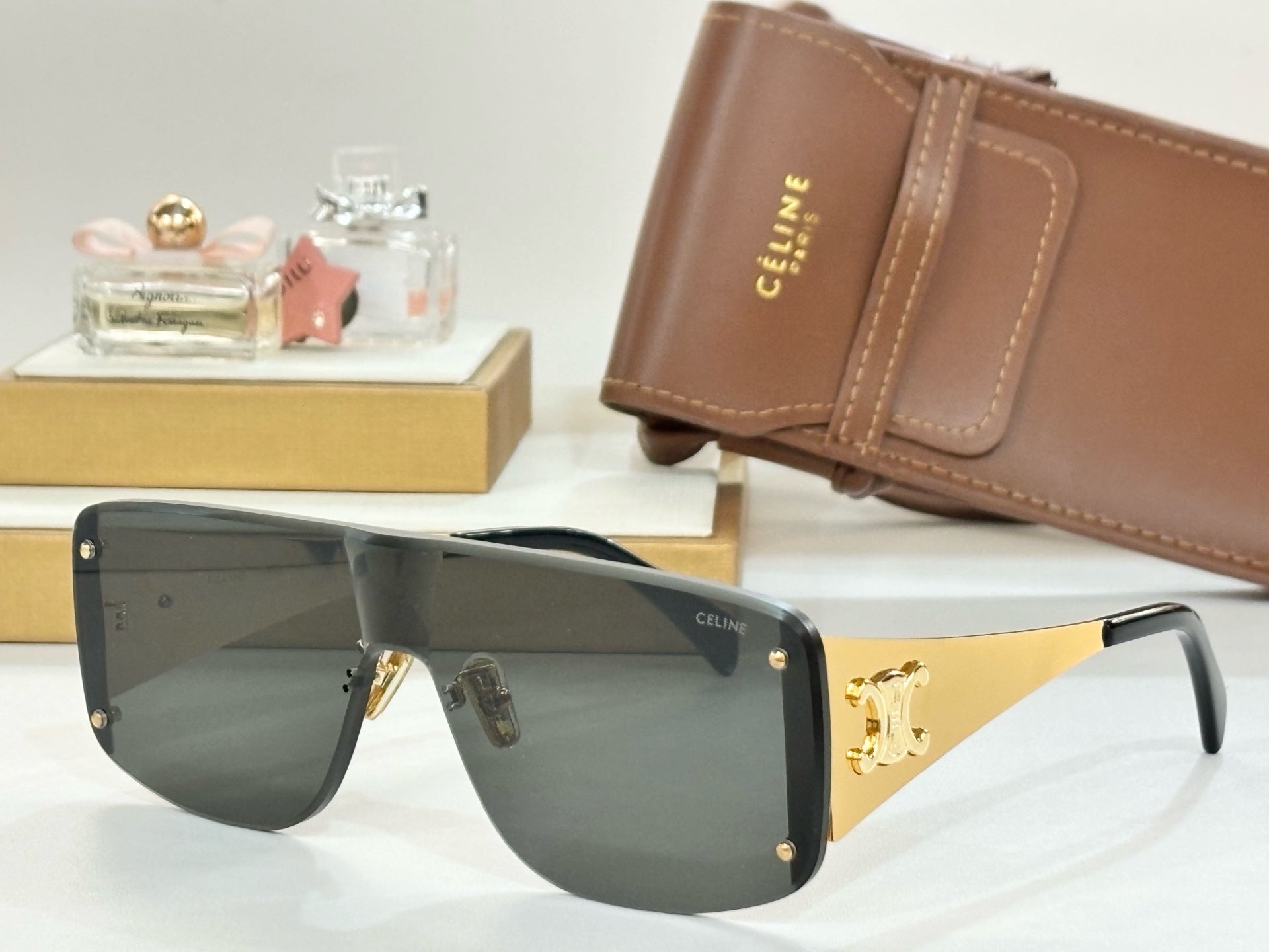 TRIOMPHE RACER SUNGLASS CL42014 IN METAL