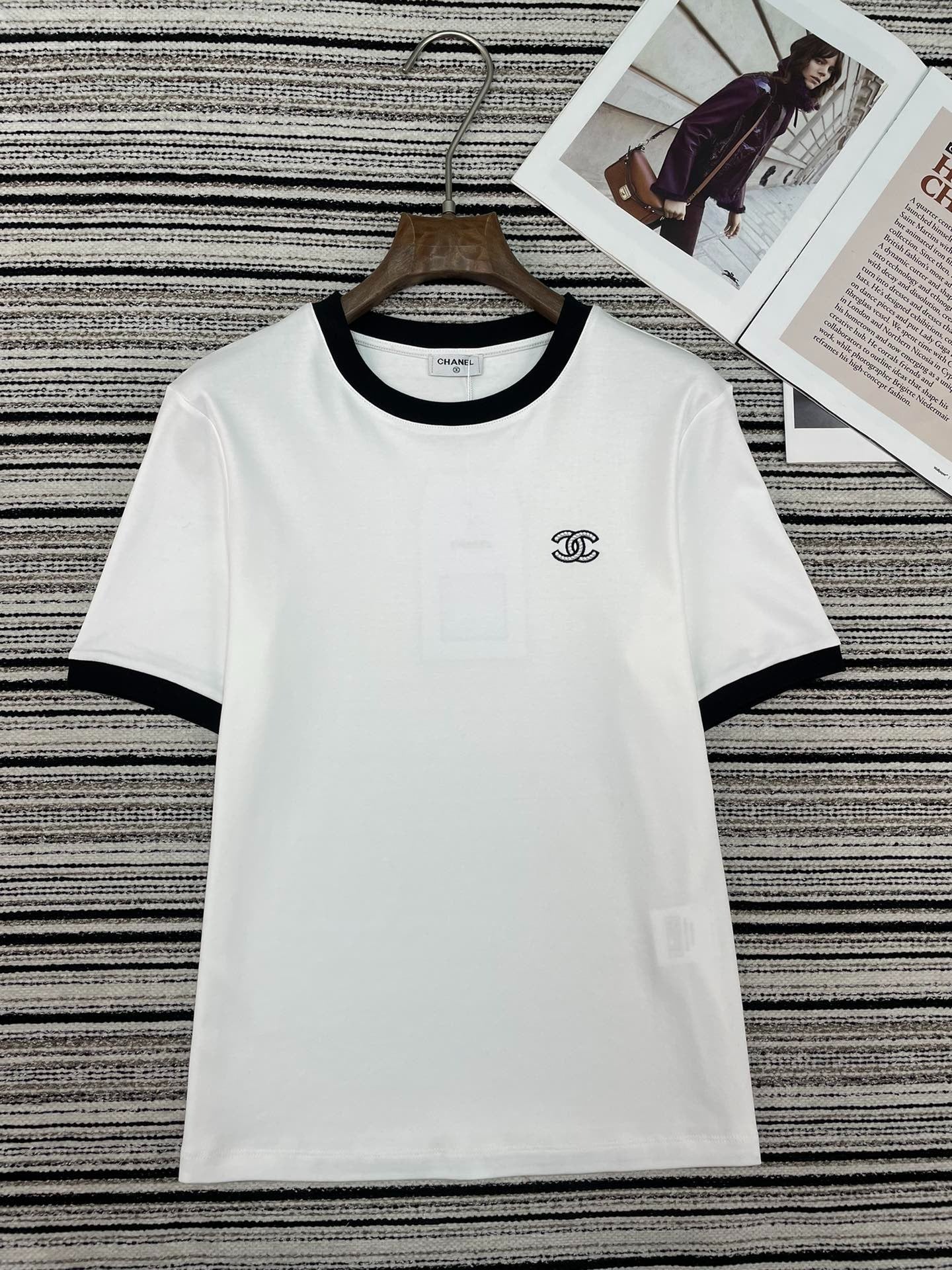 Chanel 2026 Round Neck T-shirt Cotton